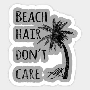 Beach Hair Don't Care Sticker